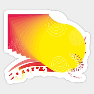 Sunny chaos Sticker